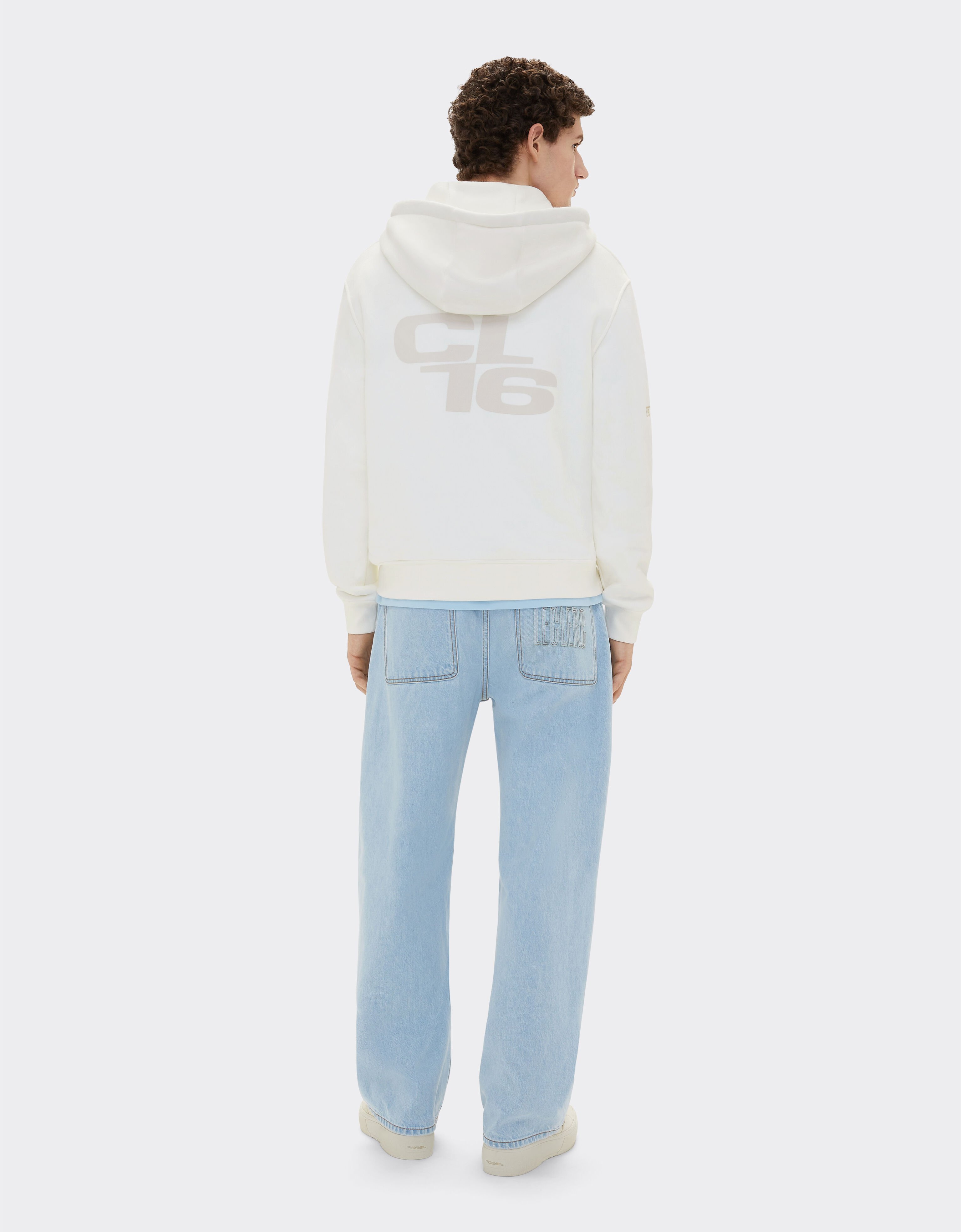 Ferrari Sweat à capuche Ferrari x Charles Leclerc Blanc optique 49124f
