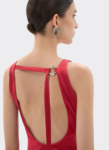 Ferrari Stretch satin top Maison Red 49932f