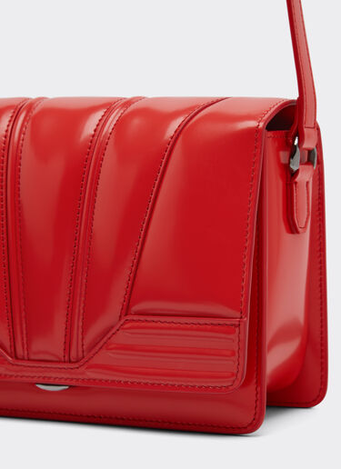 Ferrari Ferrari GT borsa crossbody in pelle spazzolata Rosso Dino 21368f