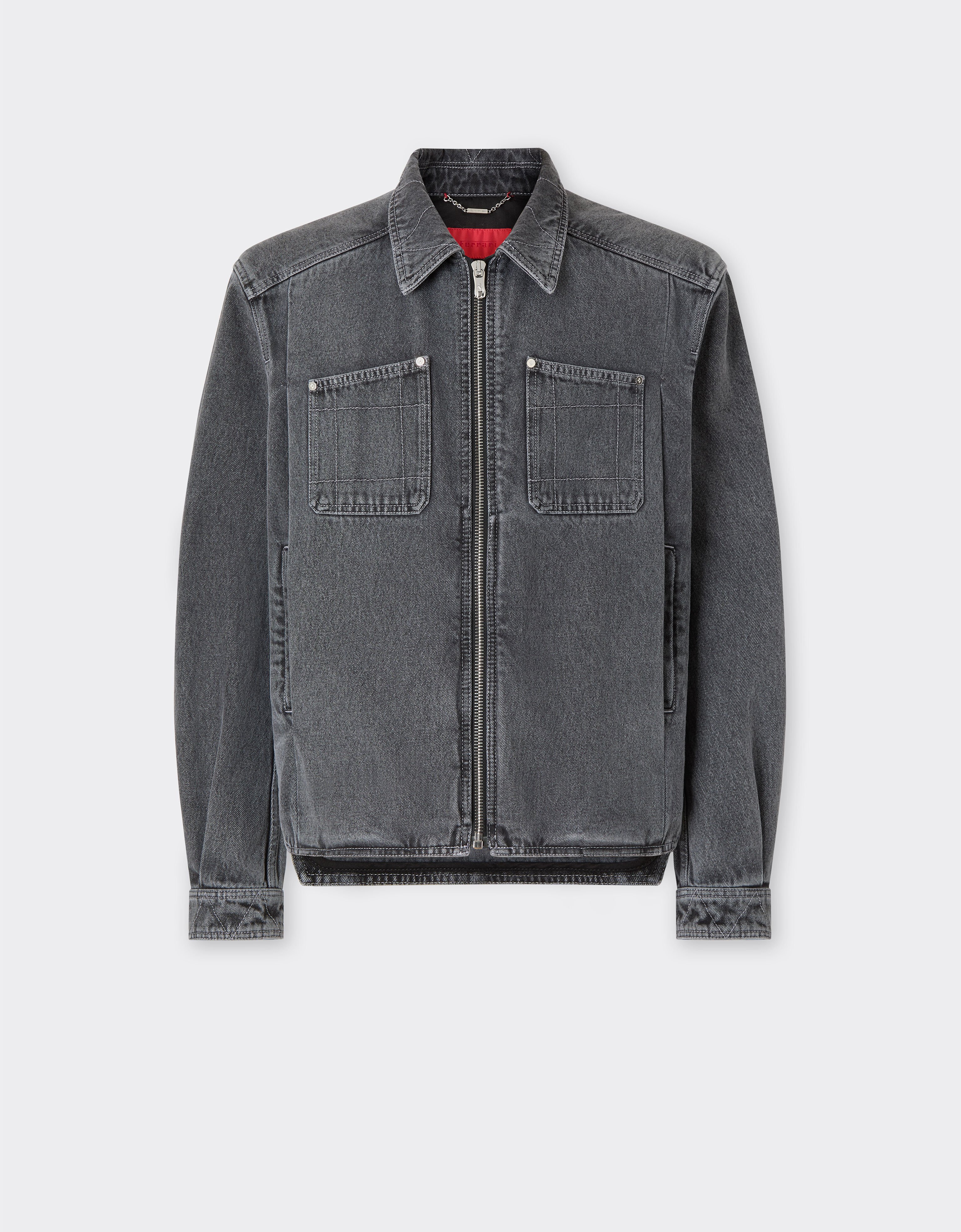 Dark marbled denim jacket Ferrari Dark marbled denim jacket Granite Gray 49942f