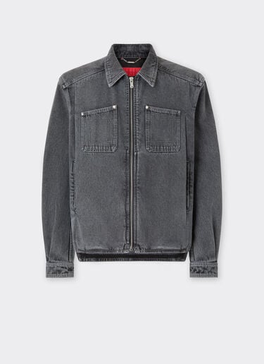 Dark marbled denim jacket Ferrari Dark marbled denim jacket Granite Gray 49942f