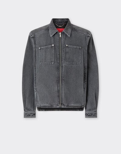 Dark marbled denim jacket Ferrari Dark marbled denim jacket Granite Gray 49942f
