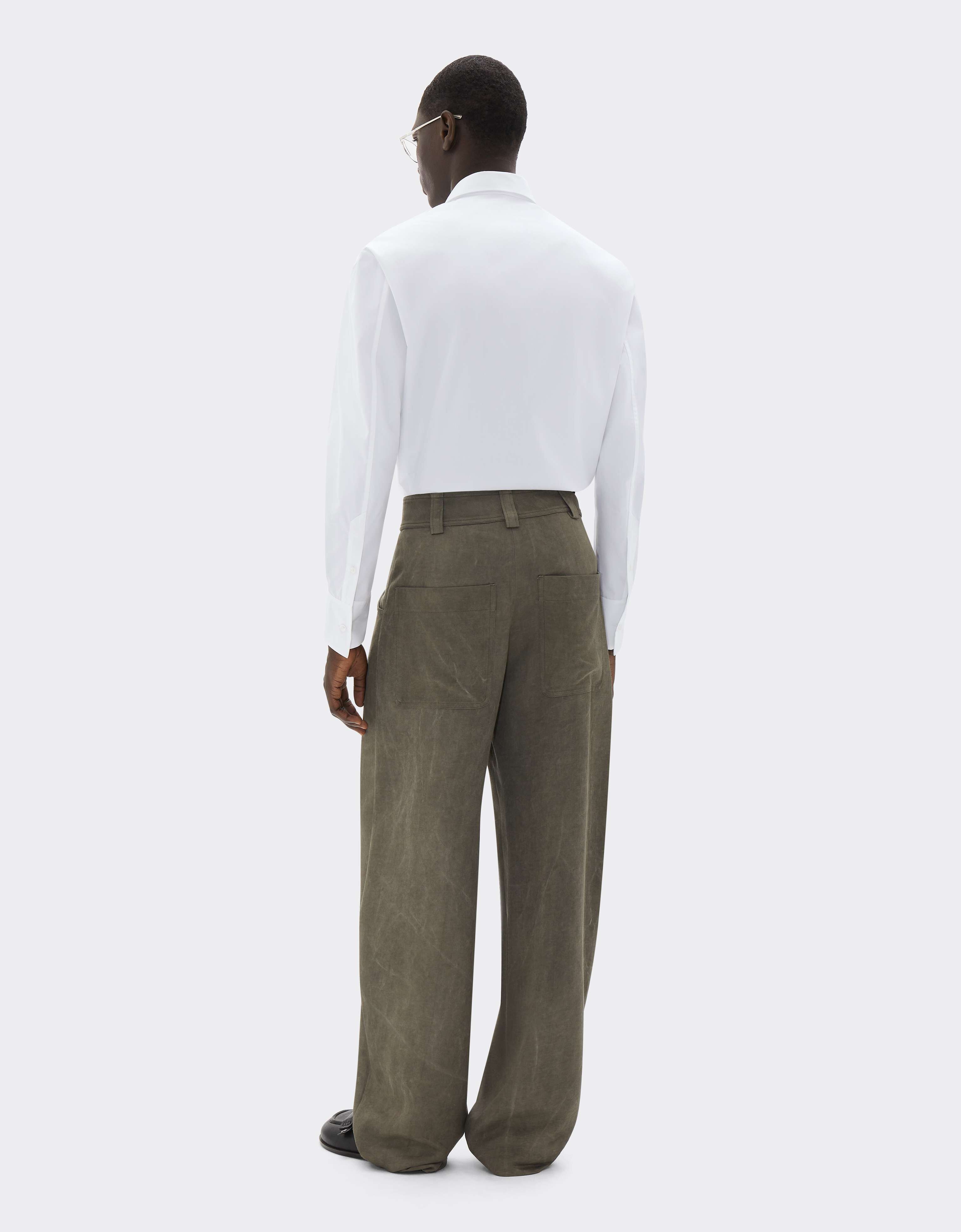 Embroidered Cotton Poplin Shirt Ferrari Embroidered Cotton Poplin Shirt Bianco CWMSH0021WCO0035f
