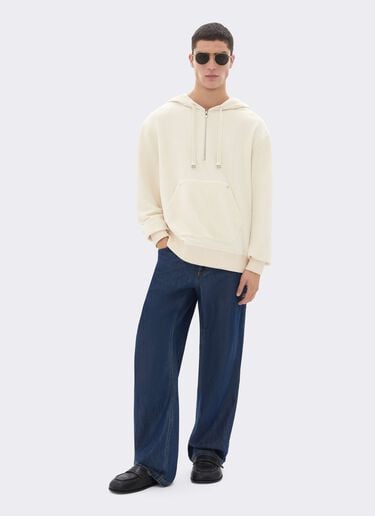 Bouclé Terry Hooded Sweatshirt Ferrari Bouclé Terry Hooded Sweatshirt Avorio CJMSW0037JCO0054f