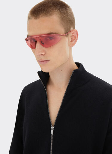 Ferrari Lunettes de soleil Ferrari en métal rouge avec monture rouge Rouge F1529f