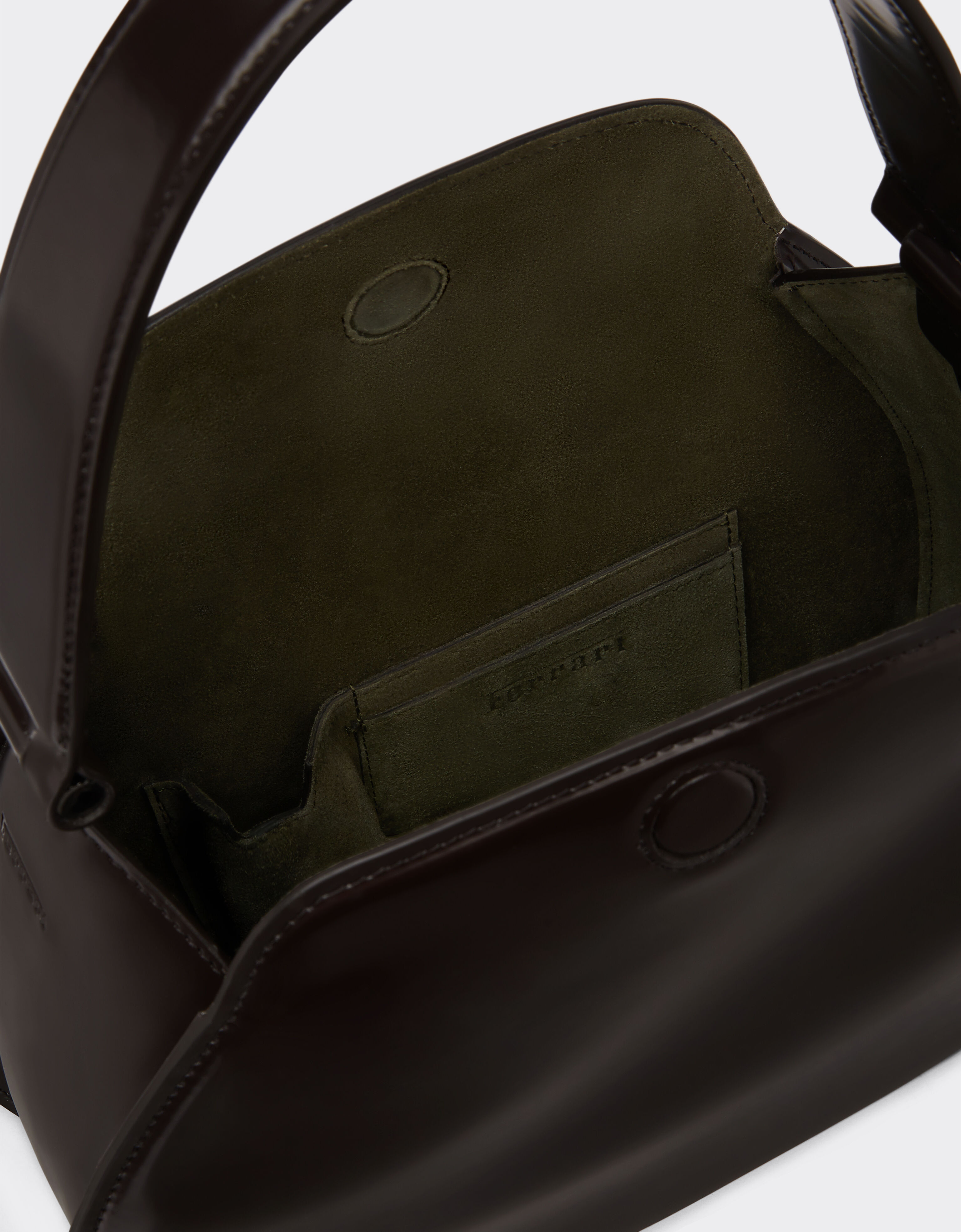 Ferrari La Ferrari Dino Hobo Bag Dark Brown 21684f