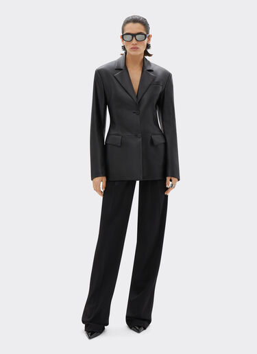 Ferrari Blazer aus Nappaleder Schwarz 21643f