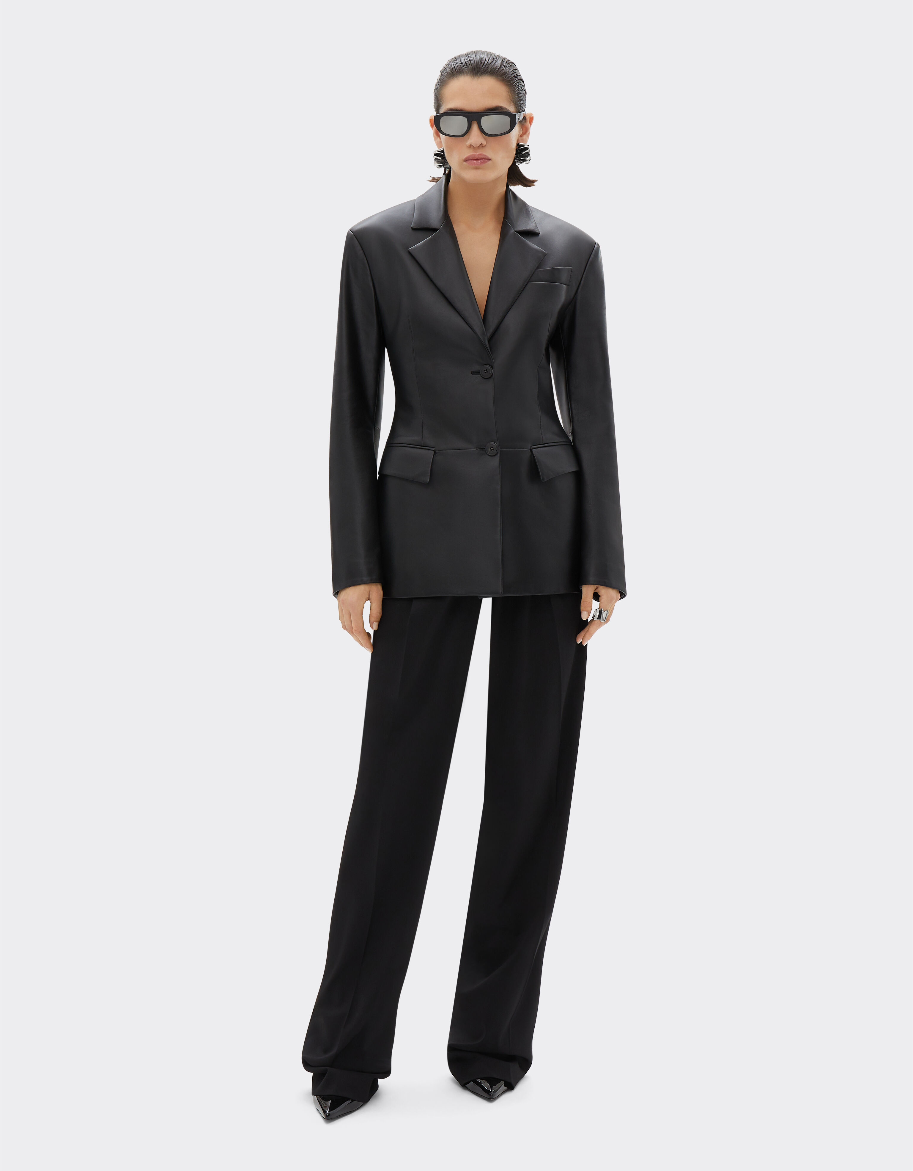 Ferrari Blazer aus Nappaleder Schwarz 21643f