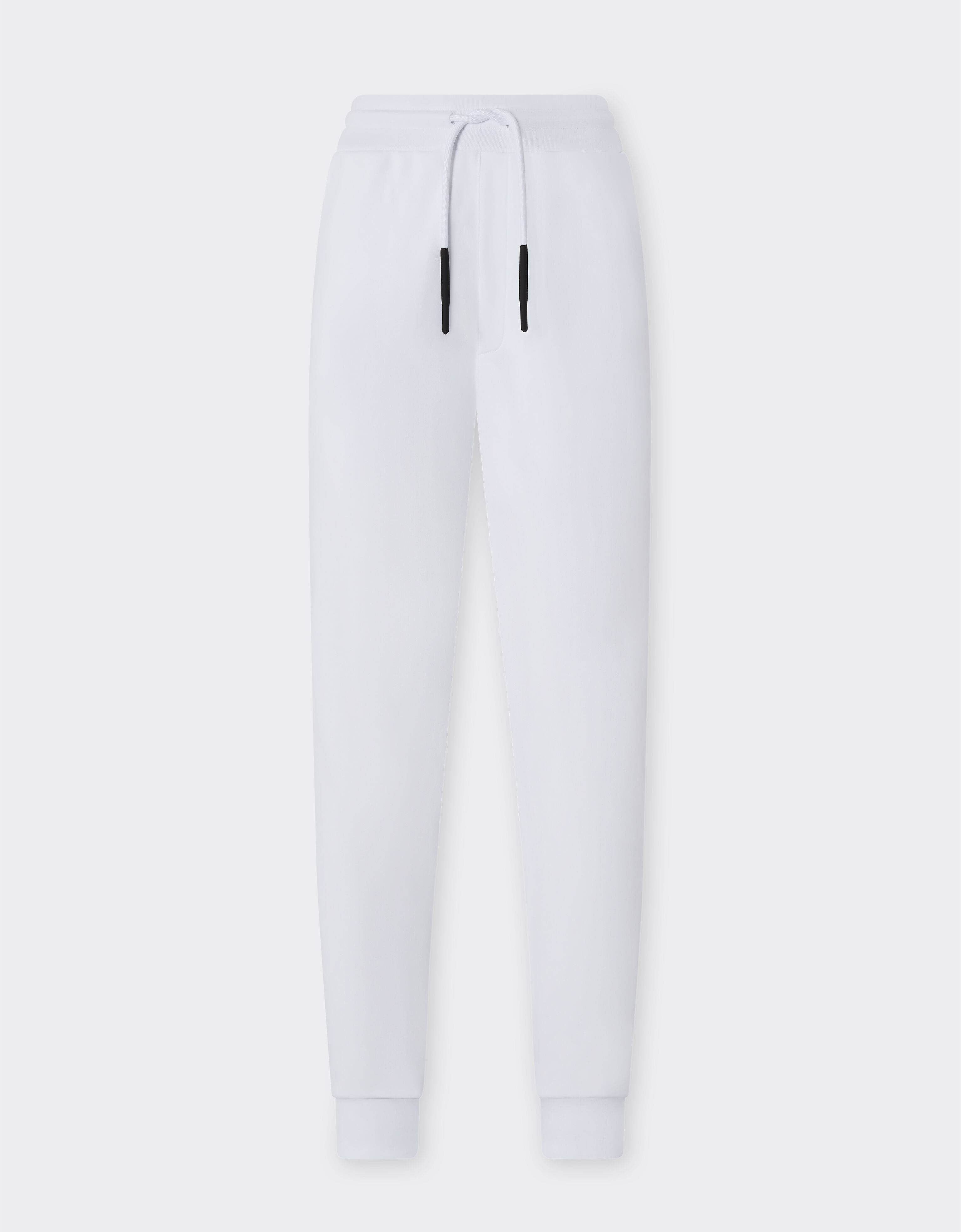 Ferrari Pantalone jogger in cotone Bianco Ottico 20454f