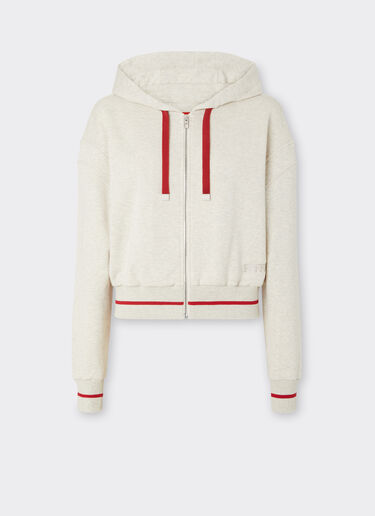 Ferrari Melange cotton sweatshirt Jute 50127f