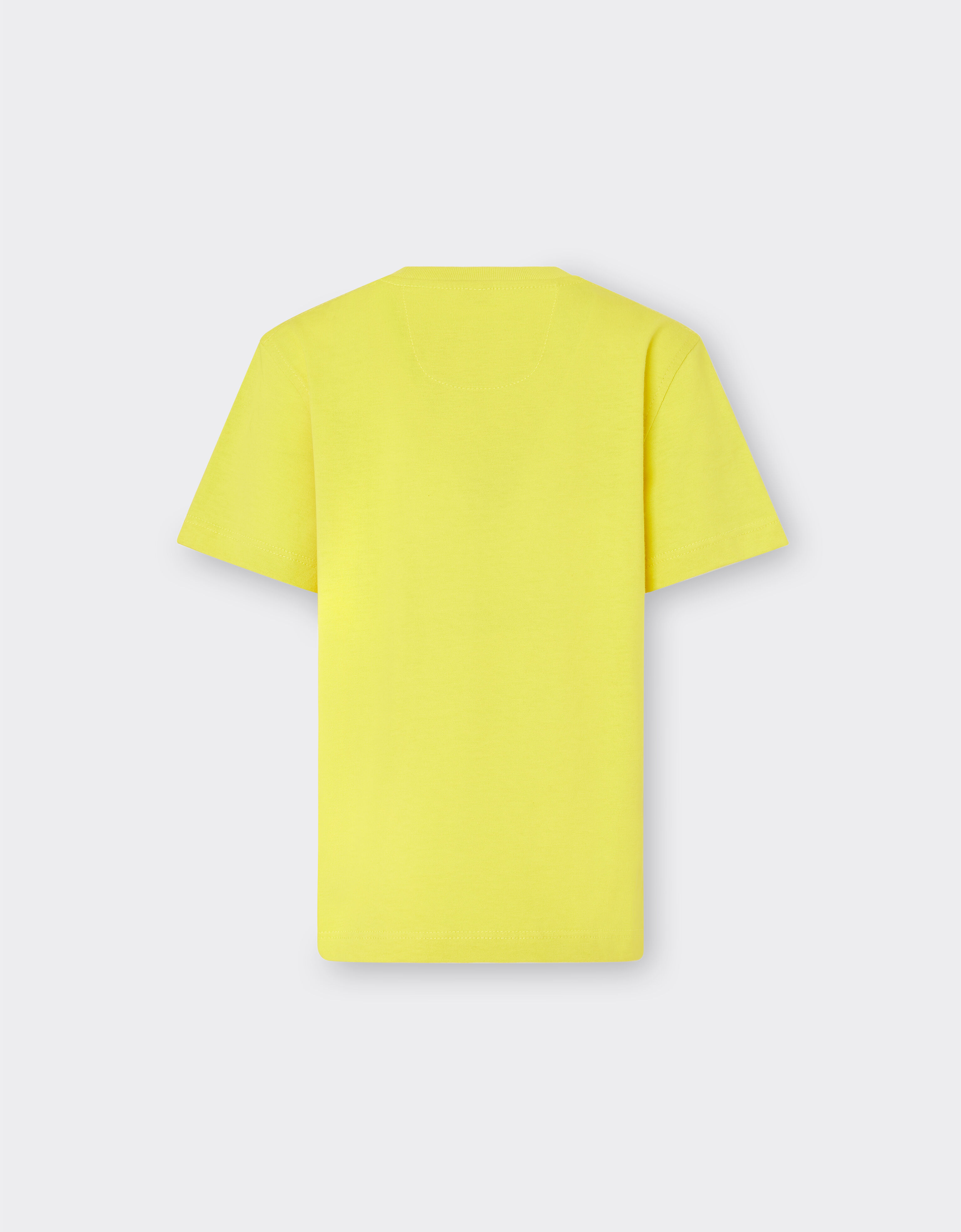 Ferrari T-shirt en coton avec logo Ferrari Giallo Modena 20162fK
