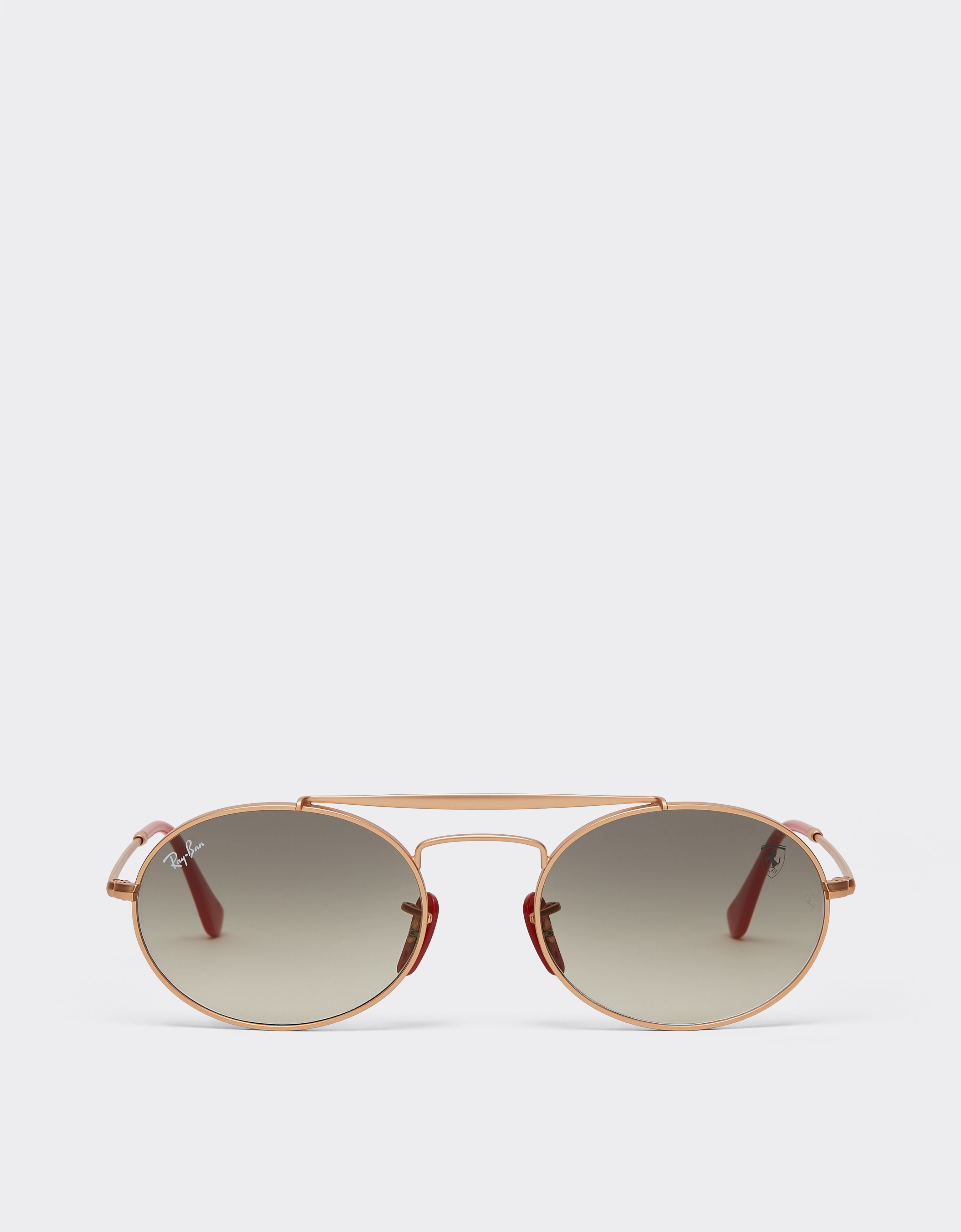 Ferrari Ray-Ban for Scuderia Ferrari RB3775M in rose gold metal with light grey gradient lenses Silver LA0EFf