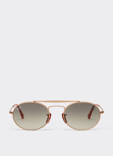 Ferrari Ray-Ban for Scuderia Ferrari RB3775M in rose gold metal with light grey gradient lenses Silver LA0EFf