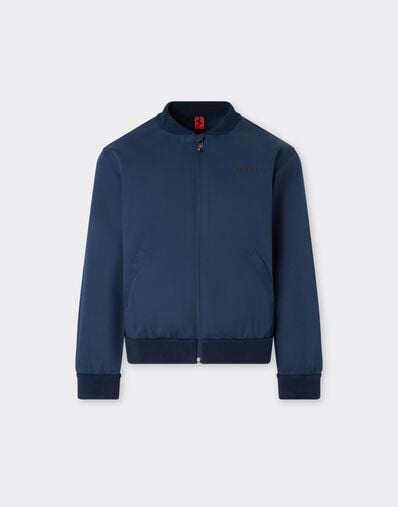 Ferrari Cazadora bomber de gabardina de algodón Navy 22333fK
