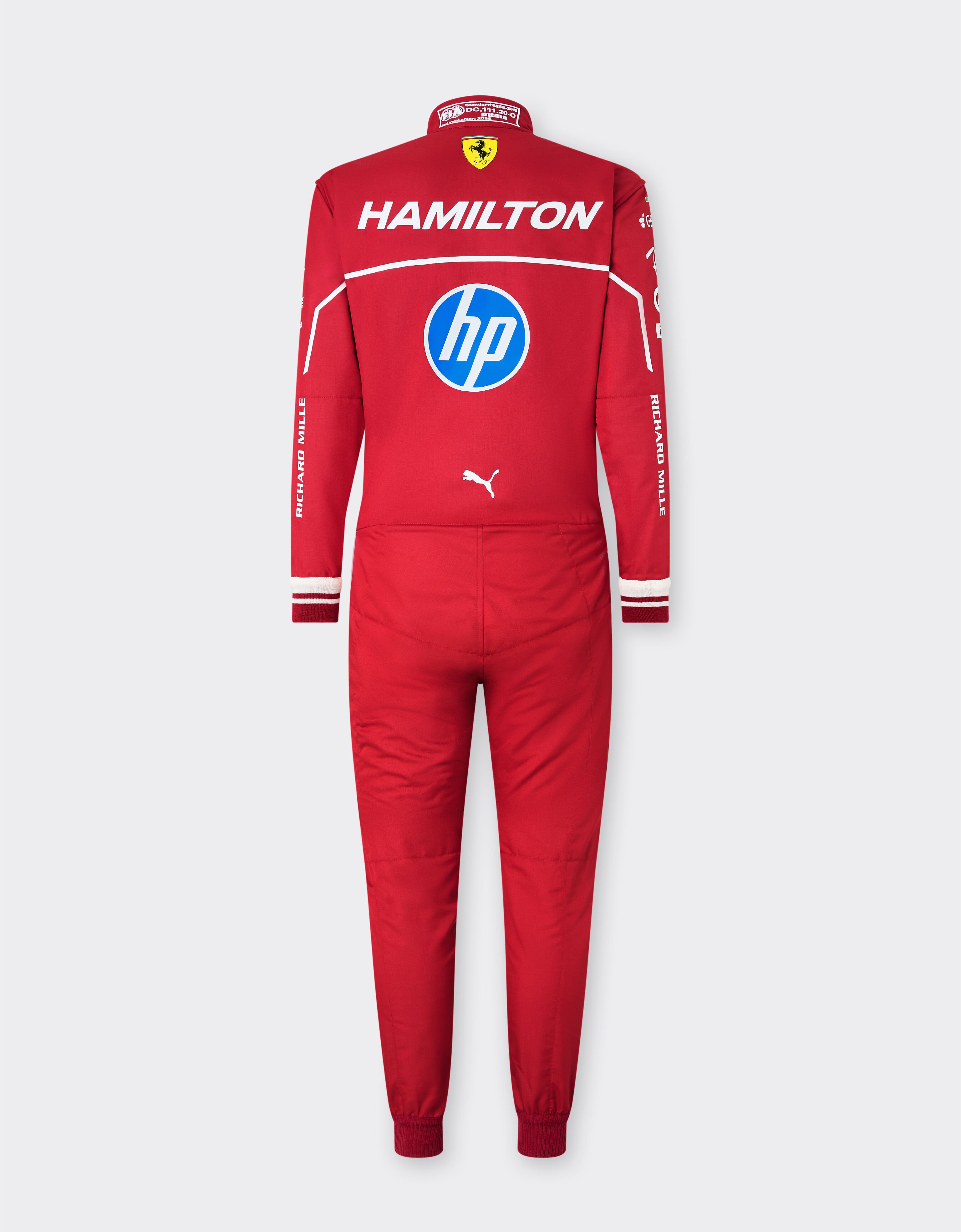 Ferrari Lewis Hamilton Puma racing suit for Scuderia Ferrari Red LA08Nf