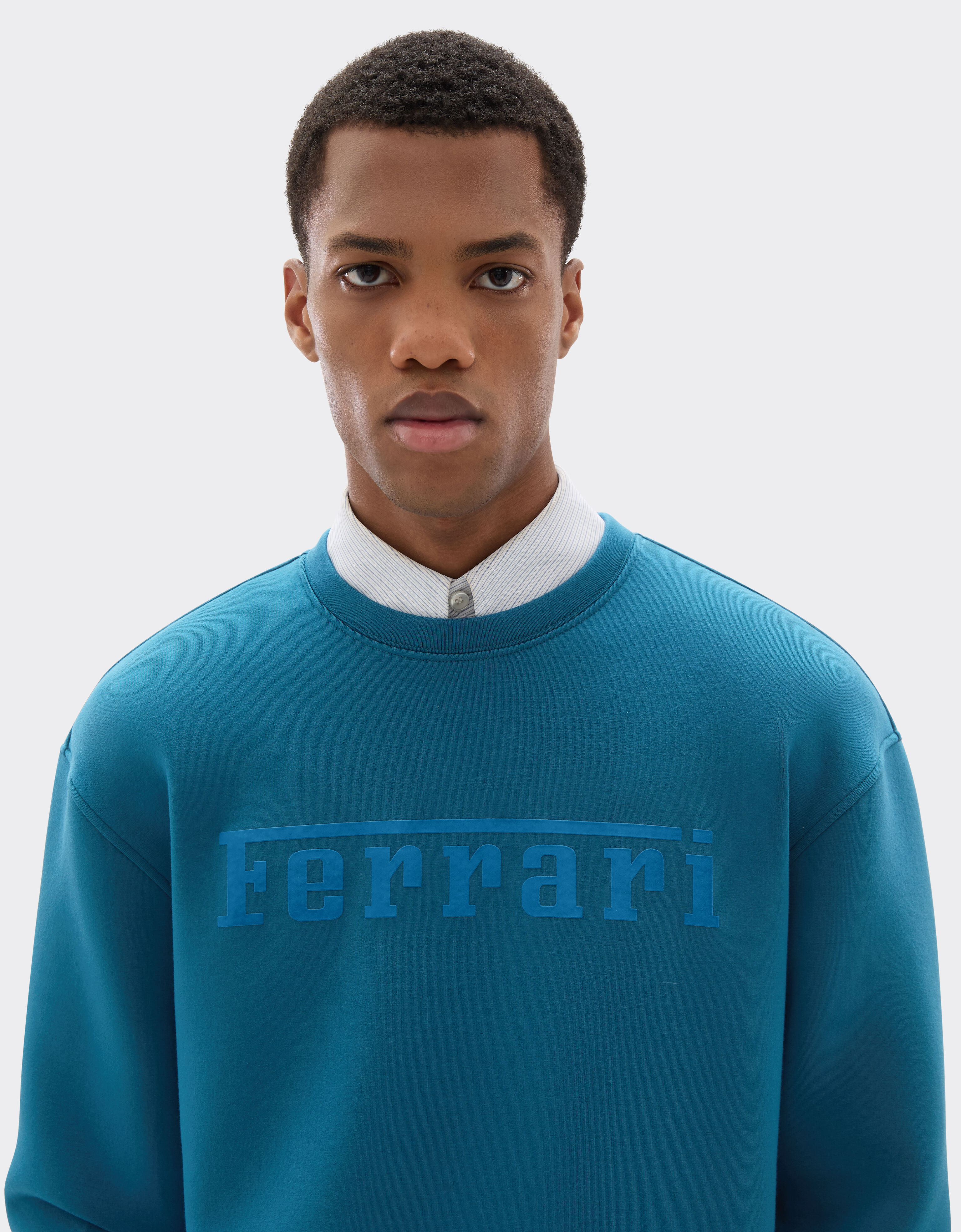 Ferrari Scuba sweatshirt with Ferrari logo Peacock 20518f