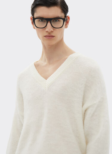 Ferrari Woolsweater  with V-neck Ivory 21039f