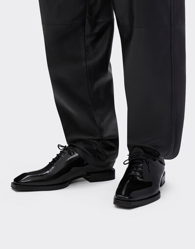 Ferrari Oxford shoe in coated leather Black 22011f