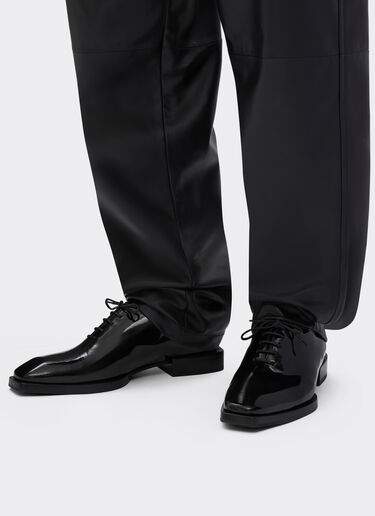 Ferrari Oxford shoe in coated leather Black 22011f