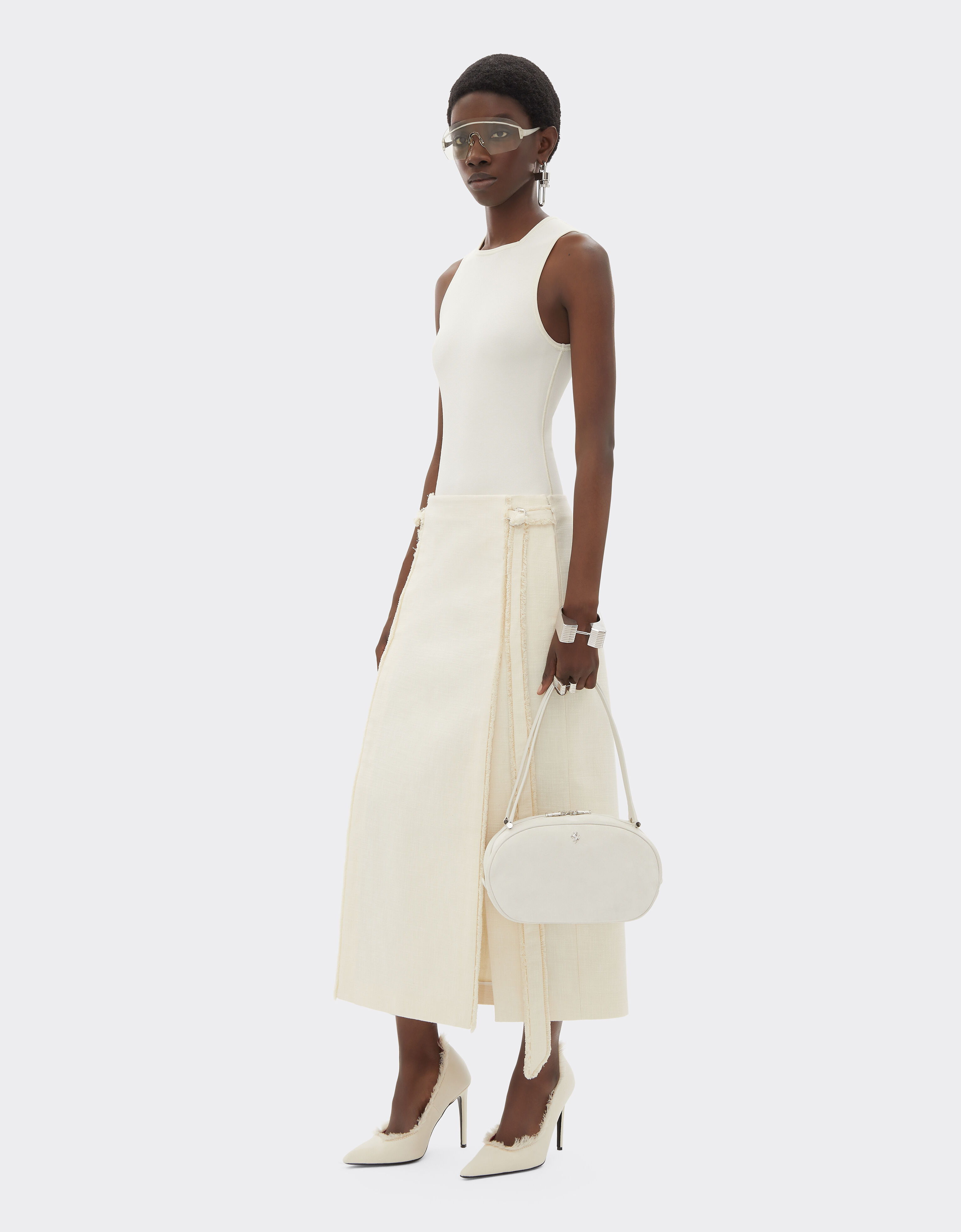 Ferrari Le sac Ferrari Dino Tote Soft en daim et cuir Avorio 51174f