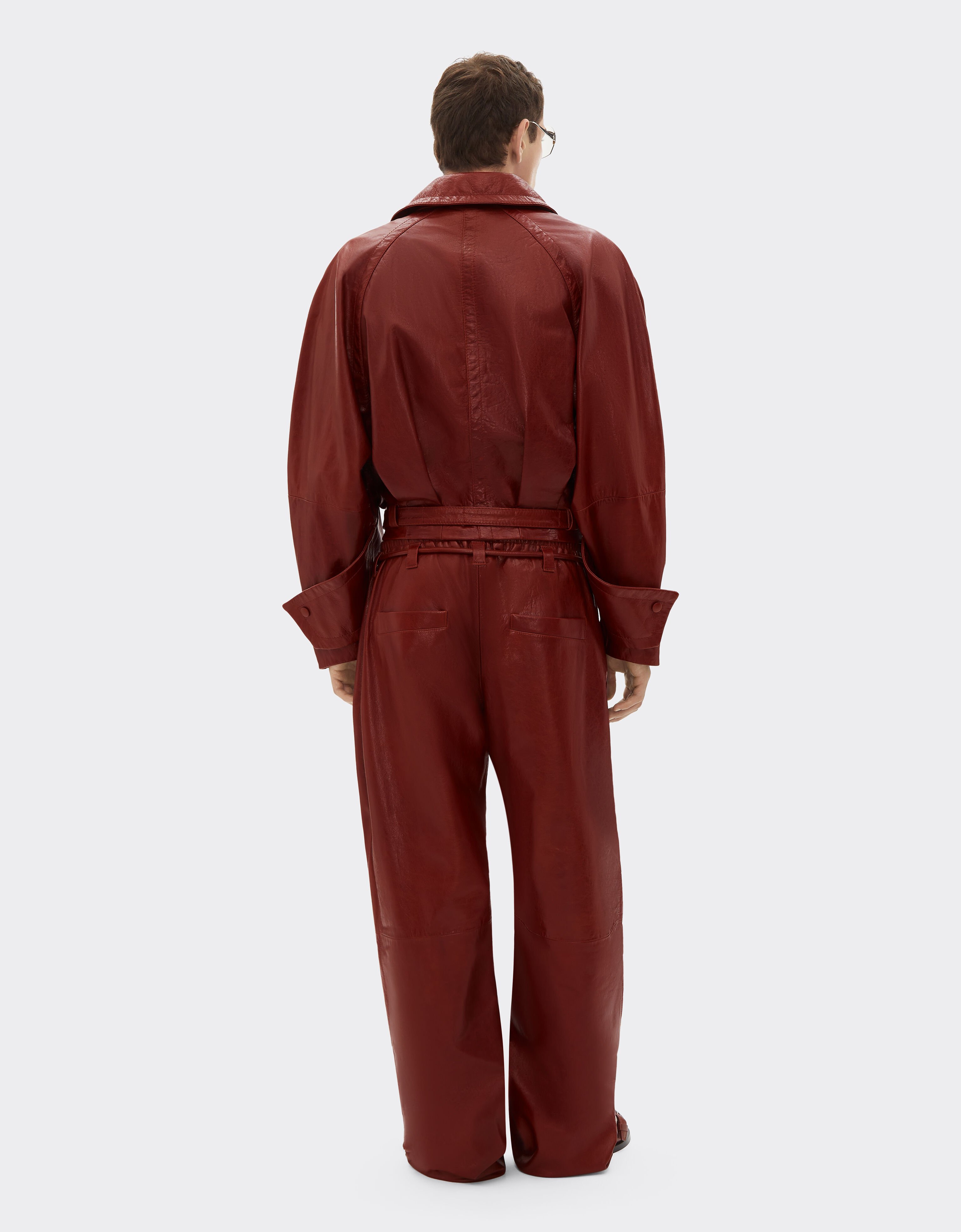 Ferrari Waxed leather blouson Fired Brick 51439f