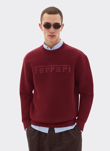 Scuba sweatshirt with Ferrari logo Ferrari Scuba sweatshirt with Ferrari logo Mahogany 20518f
