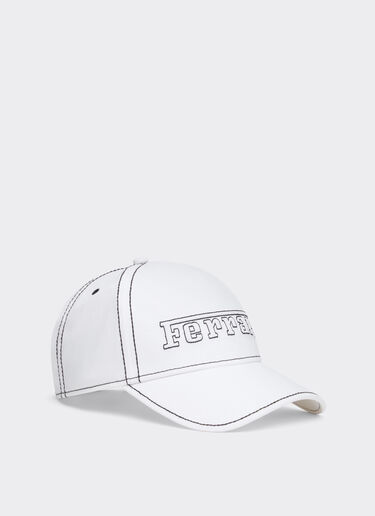 Ferrari Baseball cap with Ferrari logo Optical White 49116f