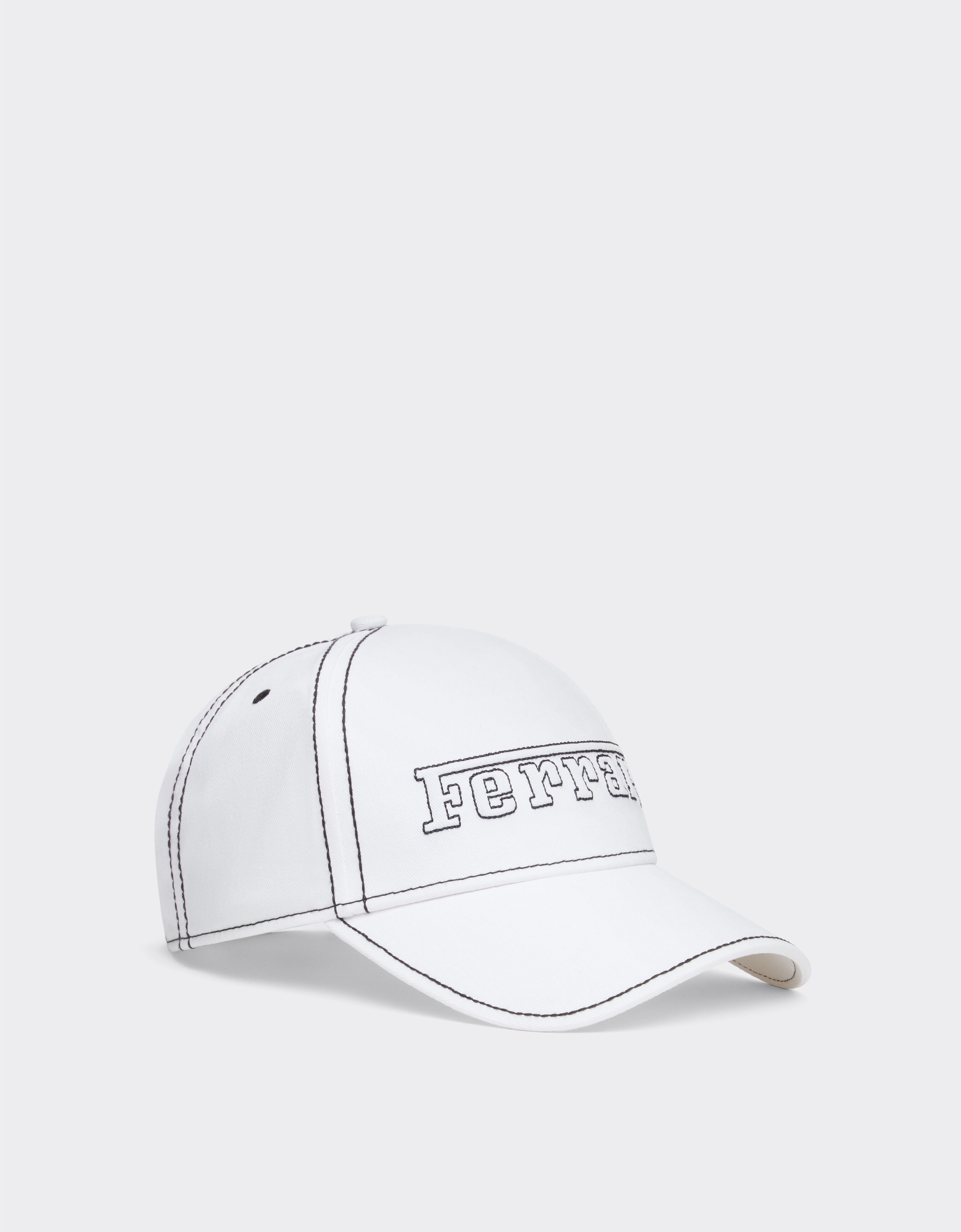 Ferrari Baseball cap with Ferrari logo Optical White 49116f