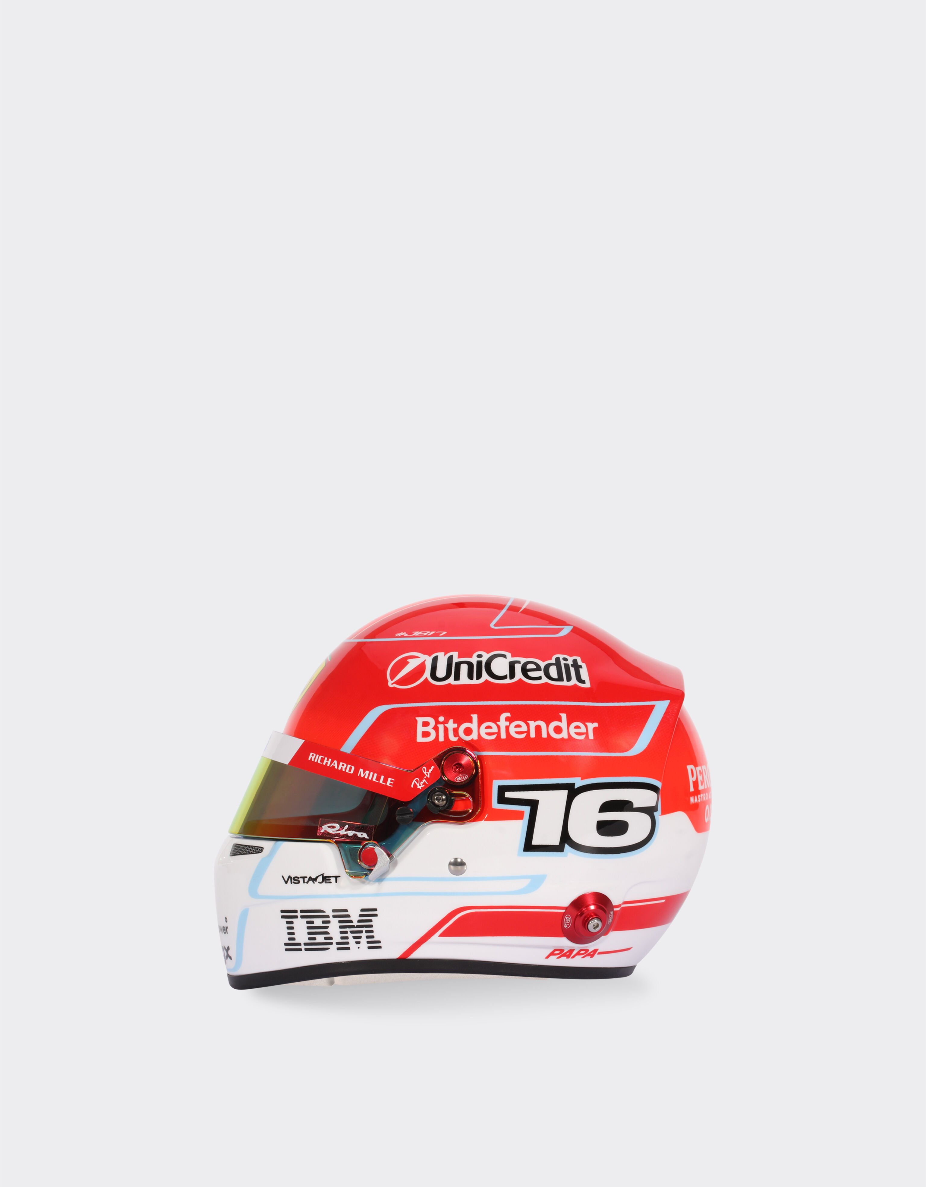 Ferrari Mini Leclerc Replica 2026 helmet in 1:2 scale Multicolore LA0IGf