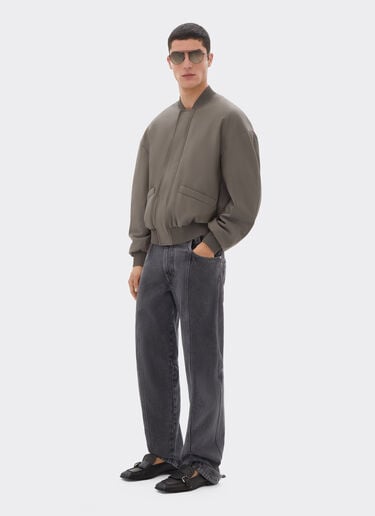 Ferrari Bomber jacket in cool Q-Cycle® wool Clay 50040f