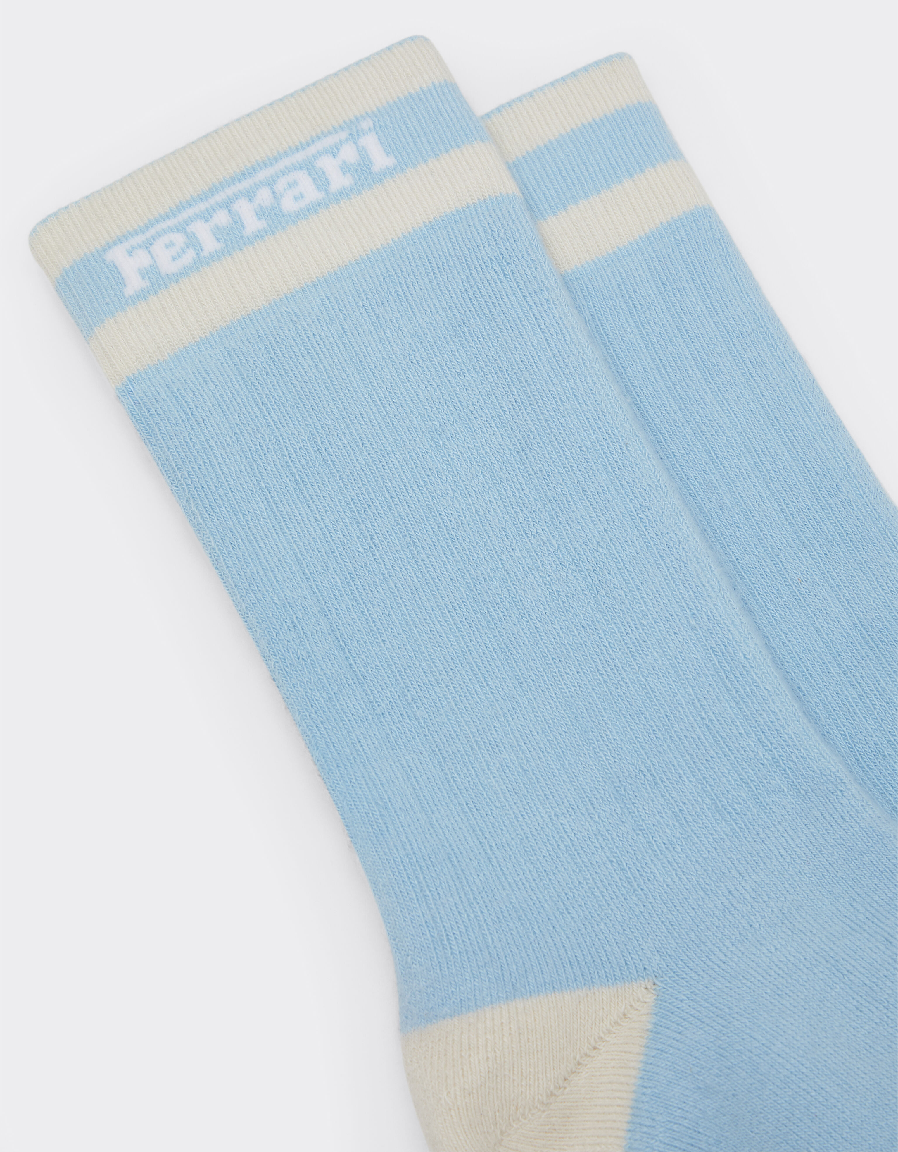 Ferrari Ferrari x Charles Leclerc contrast Ferrari logo socks Steel Blue 49189f