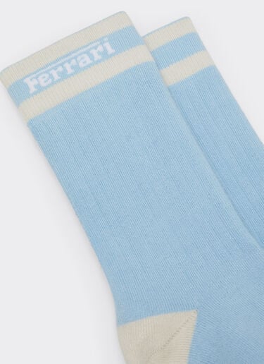 Calcetines con logo Ferrari en contraste Ferrari x Charles Leclerc Ferrari Calcetines con logo Ferrari en contraste Ferrari x Charles Leclerc Azul Acero 49189f