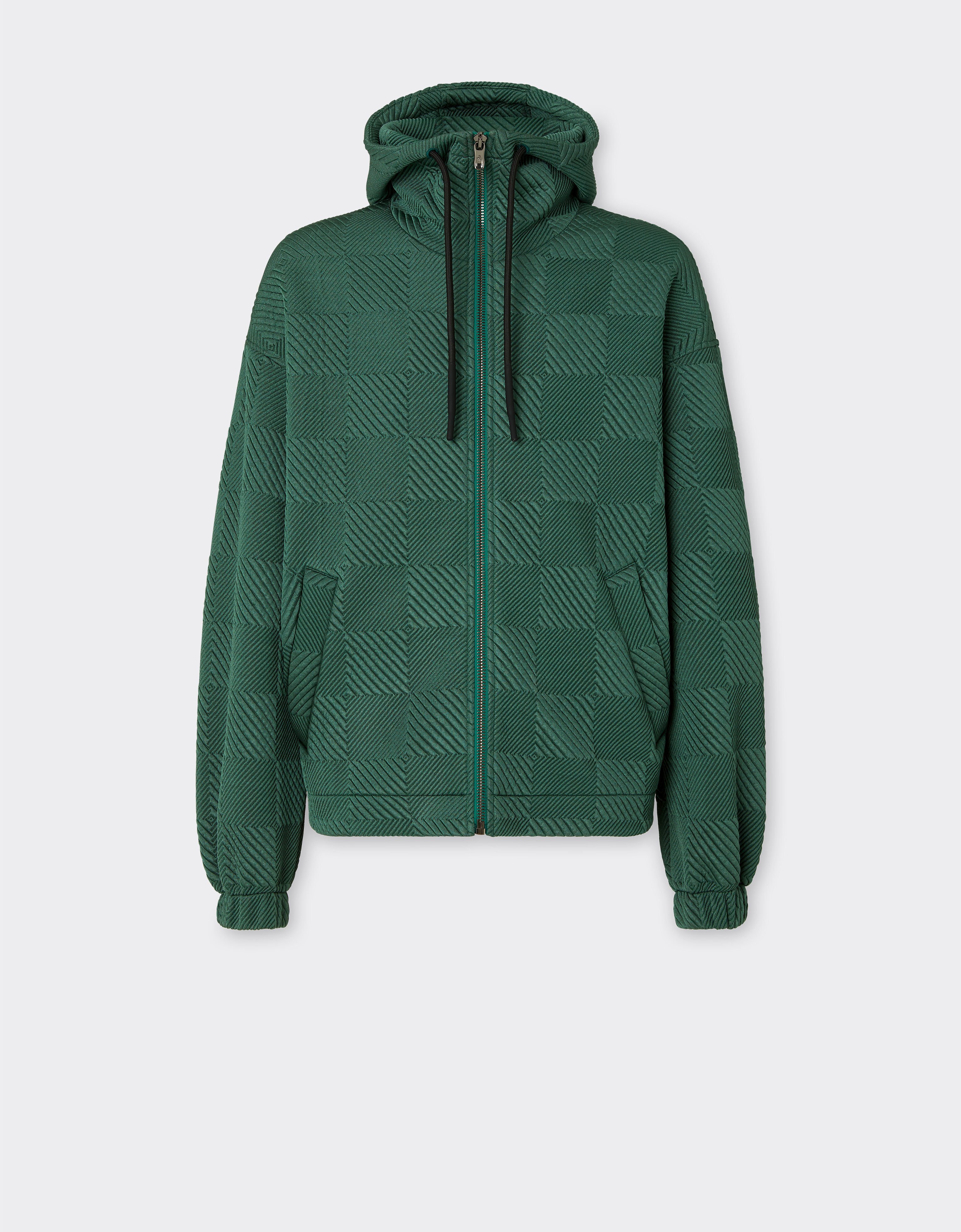 Ferrari Chaqueta bomber de punto con efecto 3D Verde Ficus 22076f