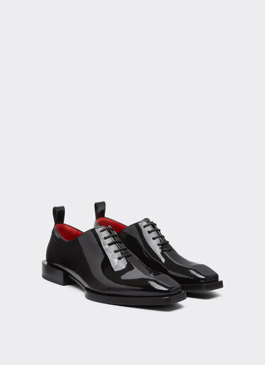 Ferrari Oxford shoe in coated leather Black 22011f