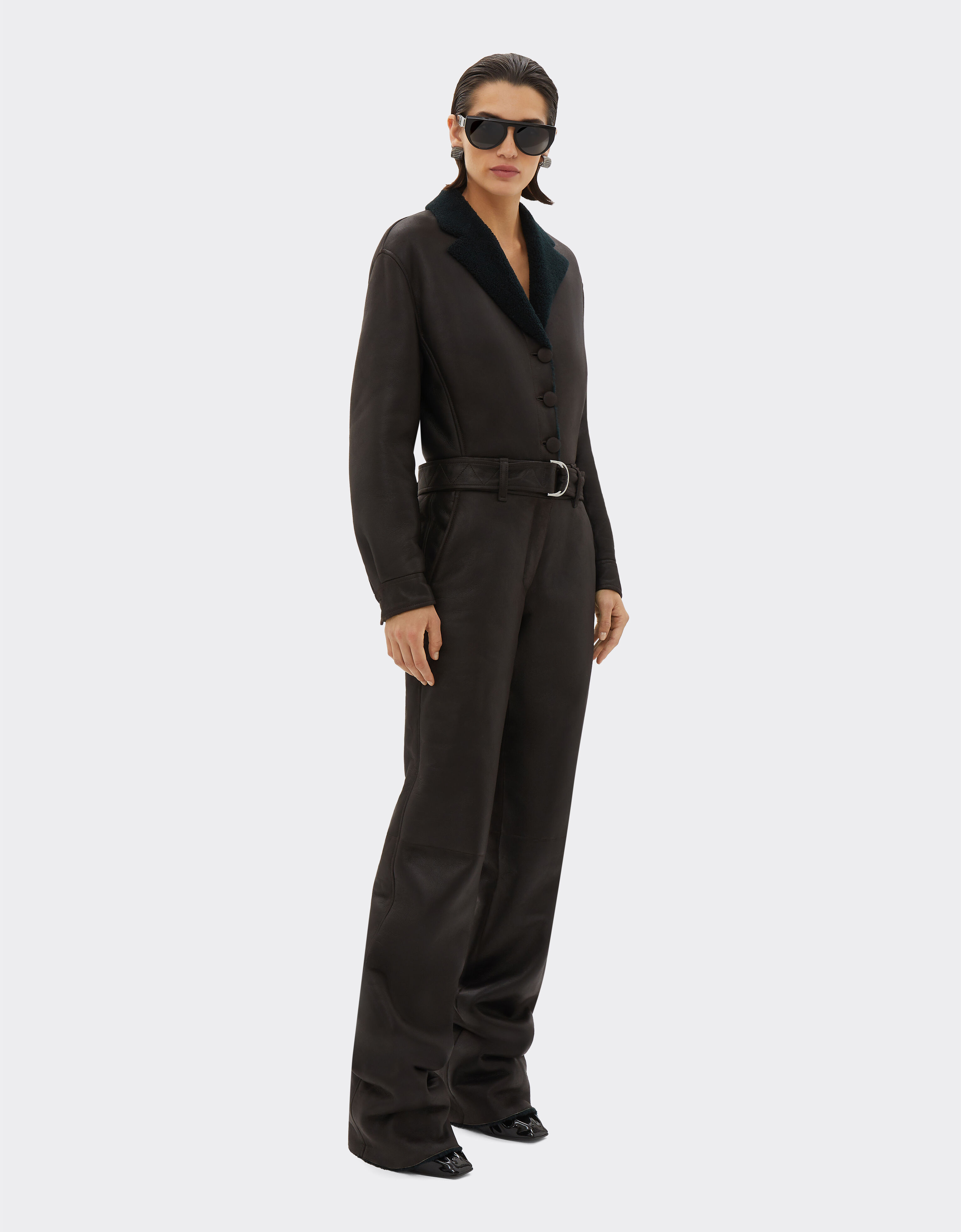 Ferrari Shearling jumpsuit Dark Brown 20984f