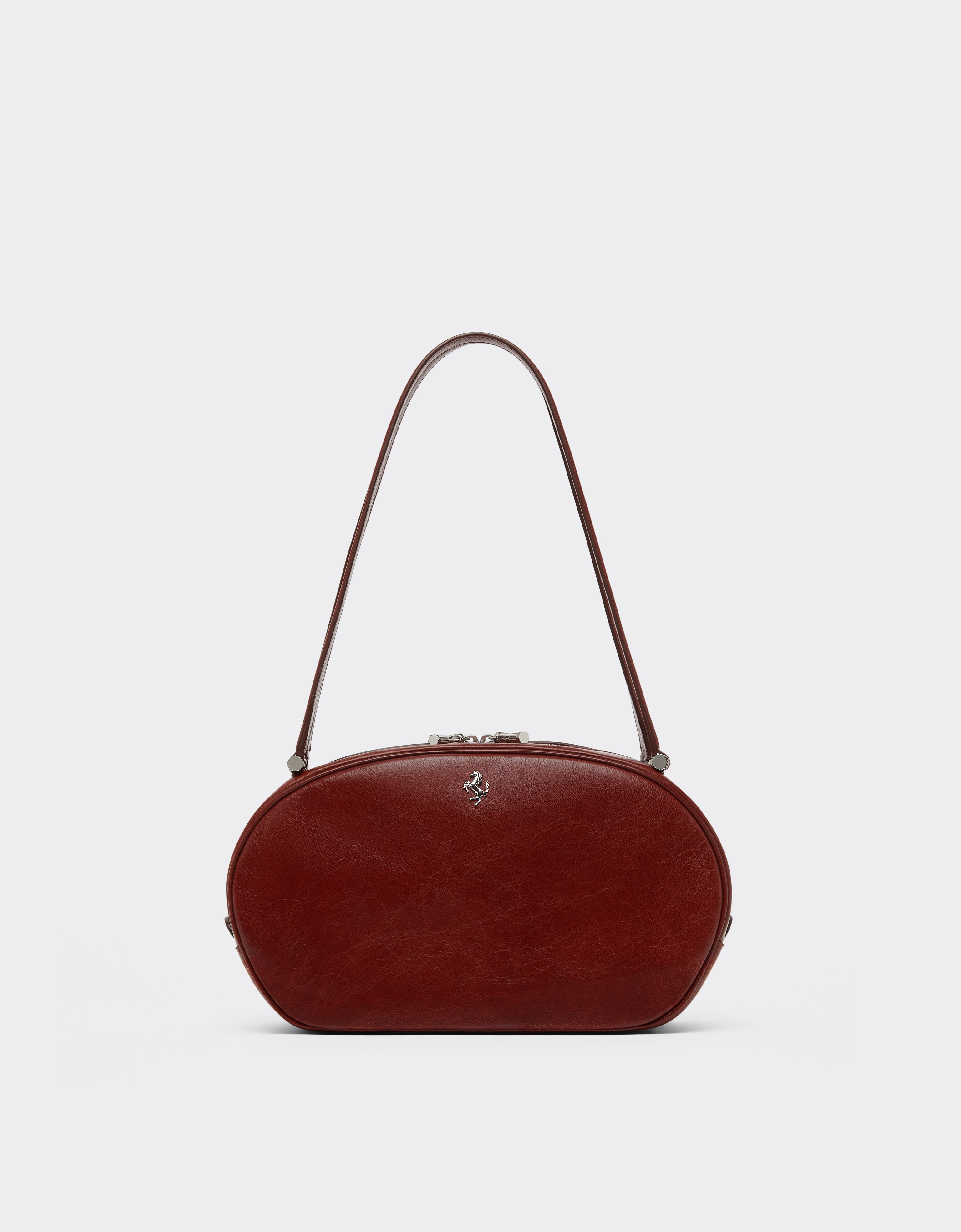 Ferrari The Ferrari Dino Tote Soft in shiny leather Fired Brick 51325f