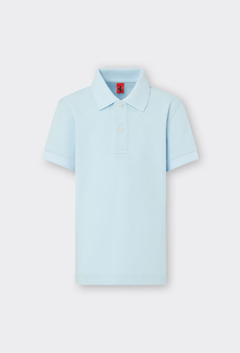 Ferrari Children’s polo shirt in organic cotton piqué Rosso Corsa 20161fK
