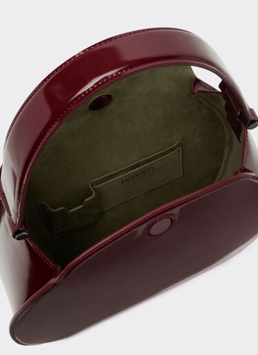 Ferrari Dino hobo bag in shiny leather Ferrari Ferrari Dino hobo bag in shiny leather Cherry 49141f