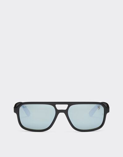Ferrari Ray-Ban for Scuderia Ferrari RB4414MF black with silver mirror green lenses Silver F1526f