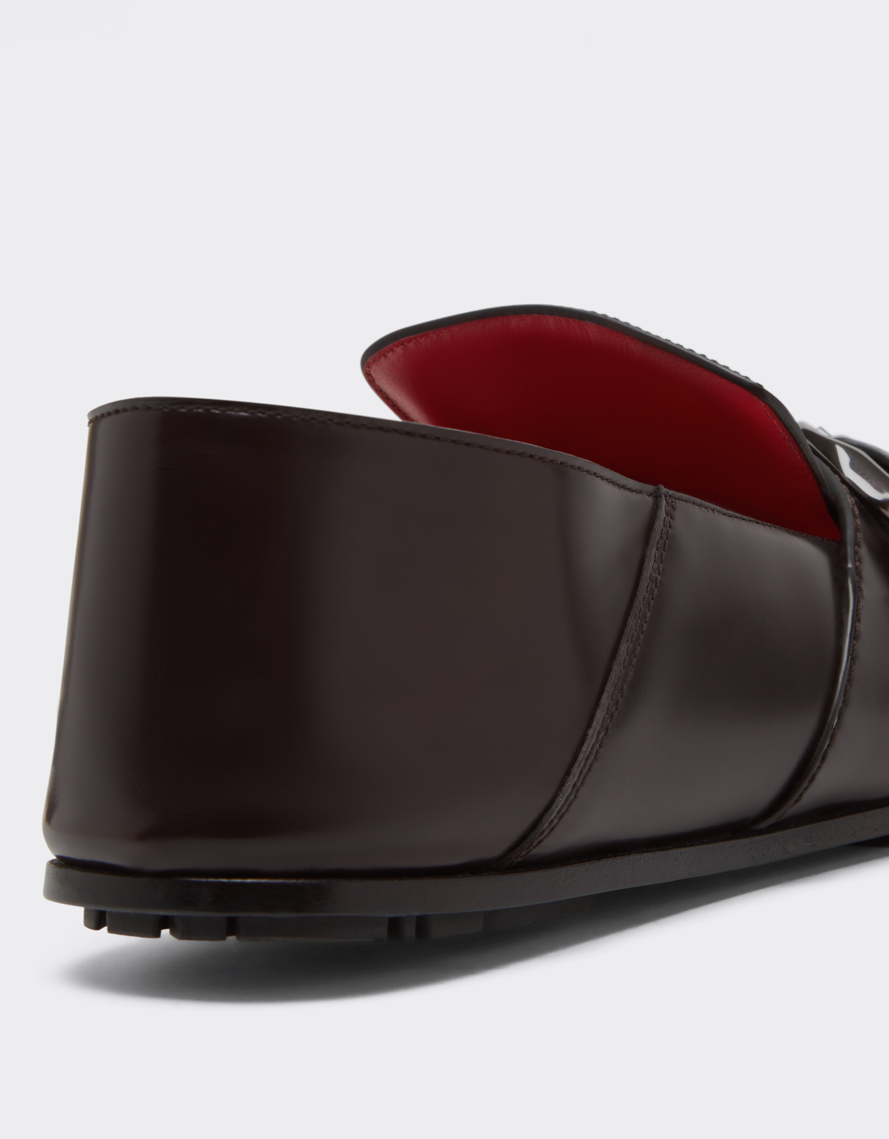Ferrari Mocasín de piel cepillada Espresso 22743f