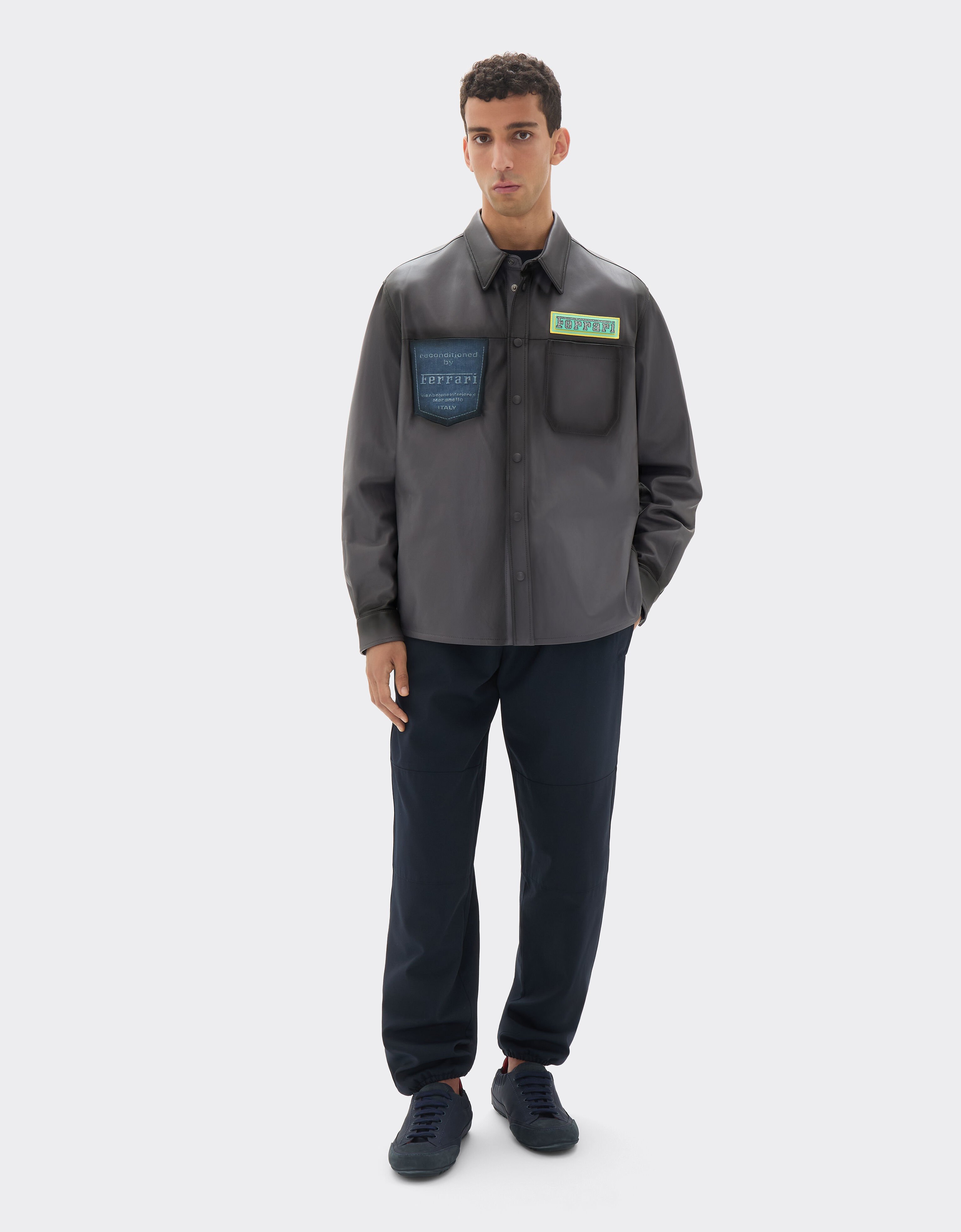 Ferrari Reconditioned by Ferrari denim overshirt jacket Dark Grey 50147f
