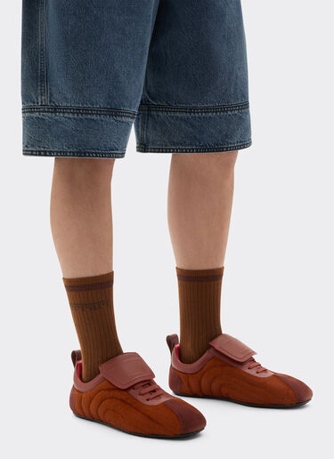 Ferrari Baskets de course en cuir, daim et peau de poney Cuir 49747f