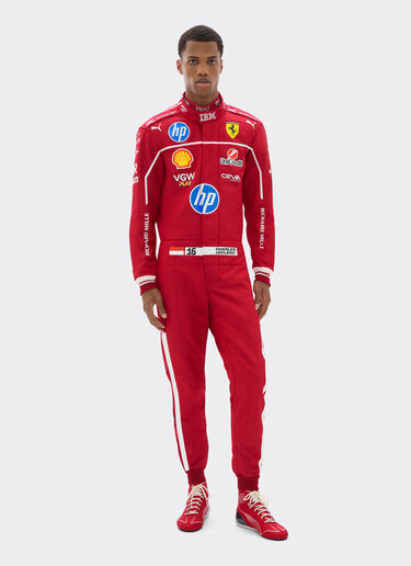 Ferrari Charles Leclerc Combinaison Puma pour la Scuderia Ferrari Rouge LA08Mf