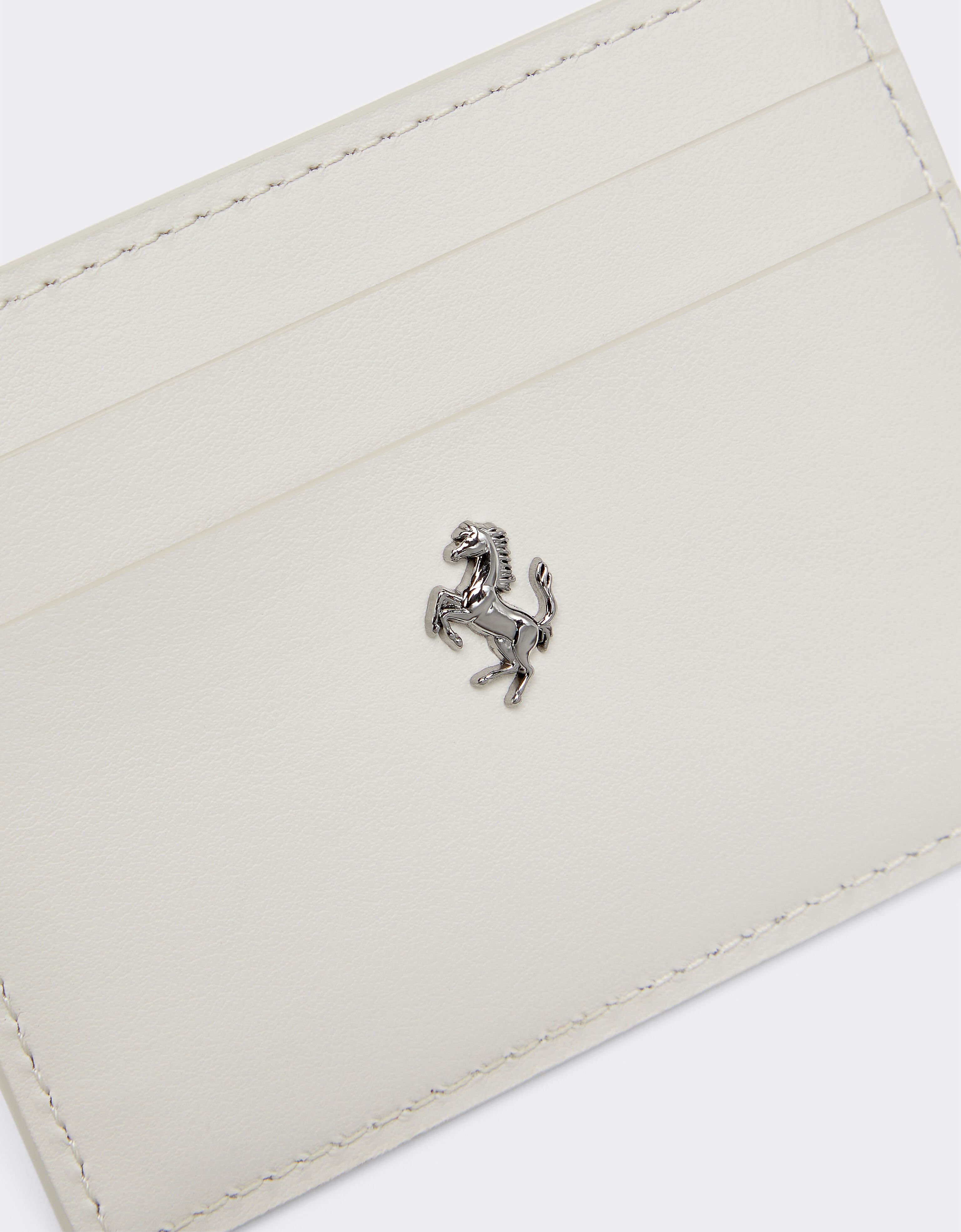 Ferrari Ferrari GT card holder in leather Ecru 21417f