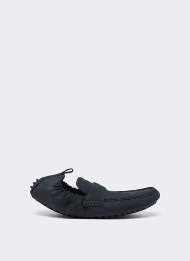 Ferrari Driver loafers in nubuck leather Navy 22034f
