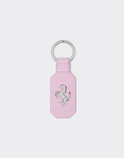Ferrari Leather keychain with prancing horse Wisteria 49222f
