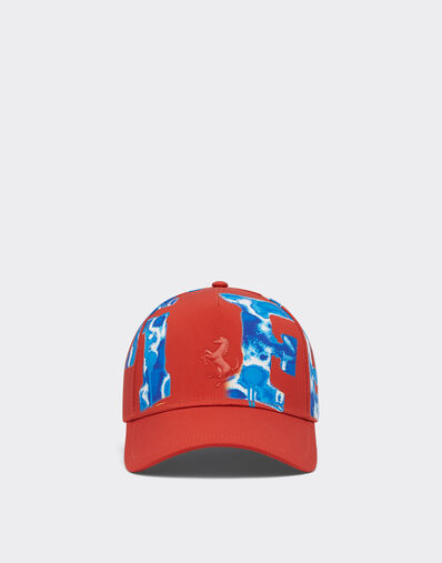 Ferrari Children’s baseball hat with Ferrari Graffiti print Rosso Corsa 20274fK