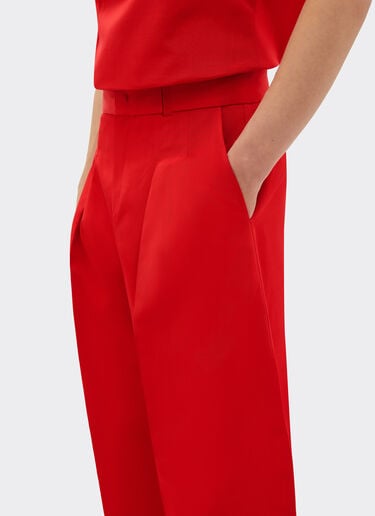 Pantalon en faille de coton moiré Ferrari Pantalon en faille de coton moiré Rosso Magma 51031f