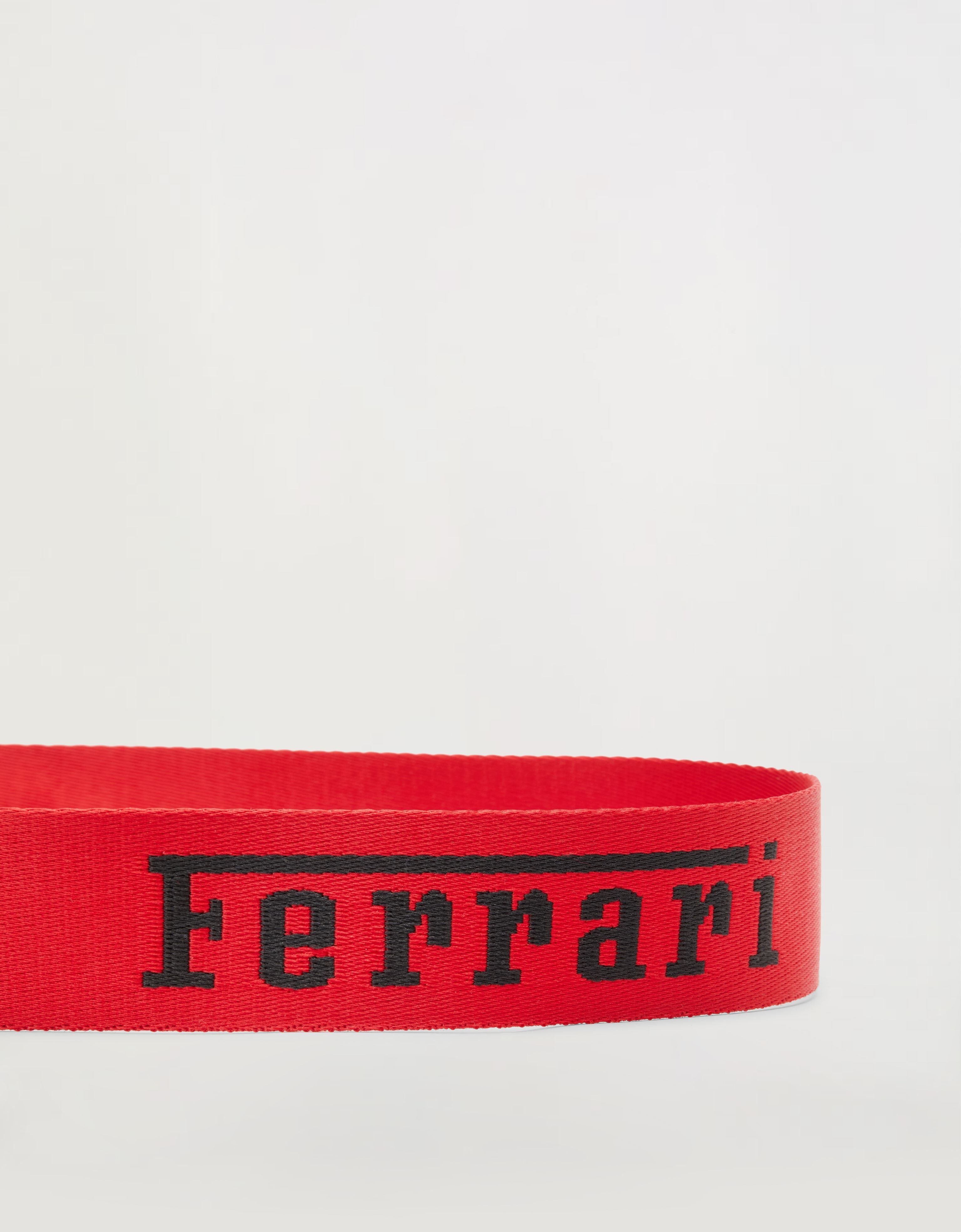 Ferrari 法拉利徽标饰带腰带 Rosso Corsa 红色 20017f