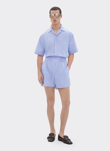 Cotton shirt with Ferrari Monogram pattern Ferrari Cotton shirt with Ferrari Monogram pattern Oxford 50071f